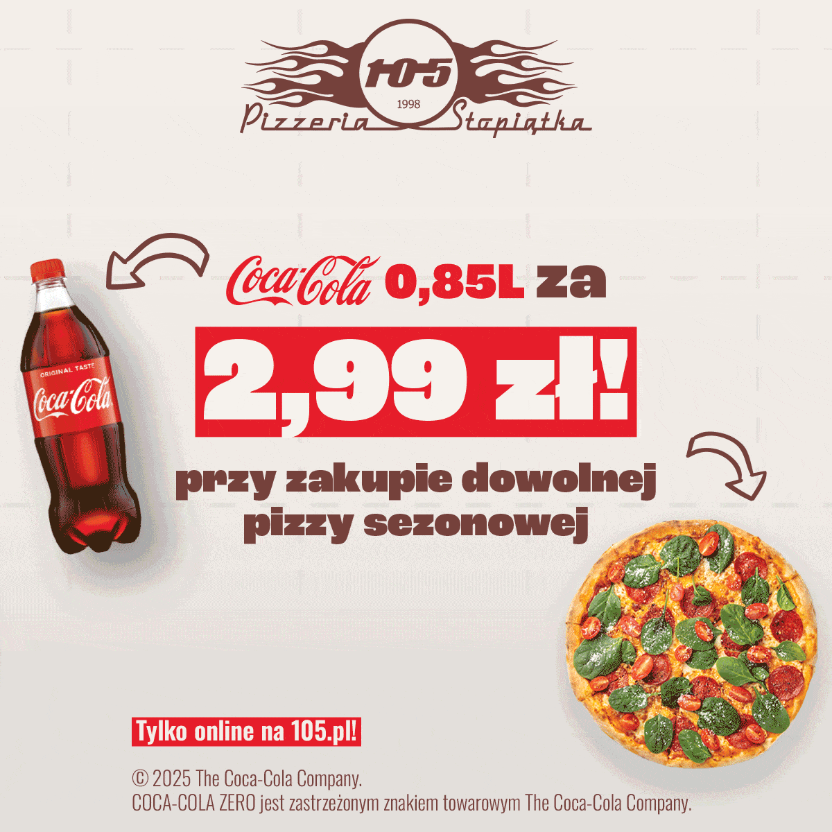 post video facebook, pizzeria 105